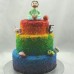 Rainbow - 3 Tier Rainbow Dot cake (D)